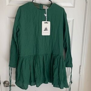 NWT here comes the sun tunic peplum blouse